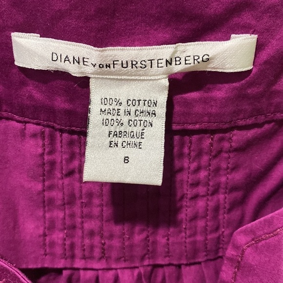 DVF Pleat Detail Half Sleeve Sheath Dress - Picture 4 of 9